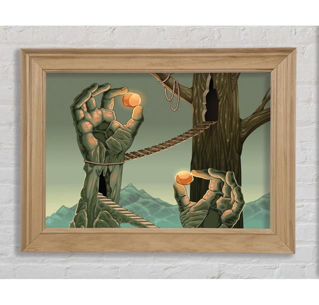 Holding The Balls Of Light - Single Picture Frame Art Prints Bright Star Size: 84.1cm H x 142.2cm W x 8cm D on Productcaster.