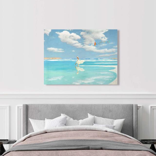 Flying on the Water by Pierre Benson - Wrapped Canvas Art Prints Highland Dunes Size: 60cm H x 80cm W x 4cm D on Productcaster.