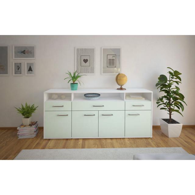 180cm Wide 3 Drawer Sideboard 17 Stories Colour: Mint/White on Productcaster.