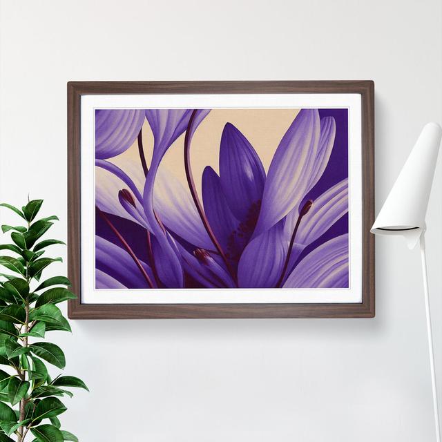 Ingenious Flowers - Single Picture Frame Print ClassicLiving Frame Colour: Walnut, Size: 46cm H x 64cm W x 2cm D on Productcaster.