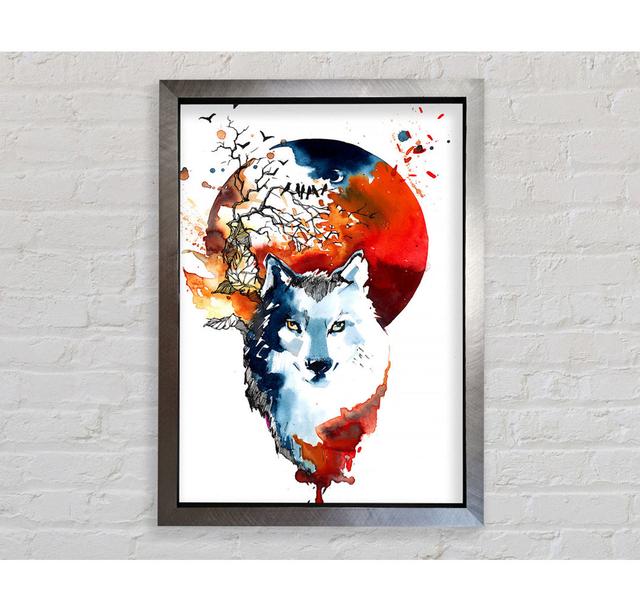 Wolf Sun - Single Picture Frame Art Prints Bright Star Size: 141.4cm H x 100cm W on Productcaster.