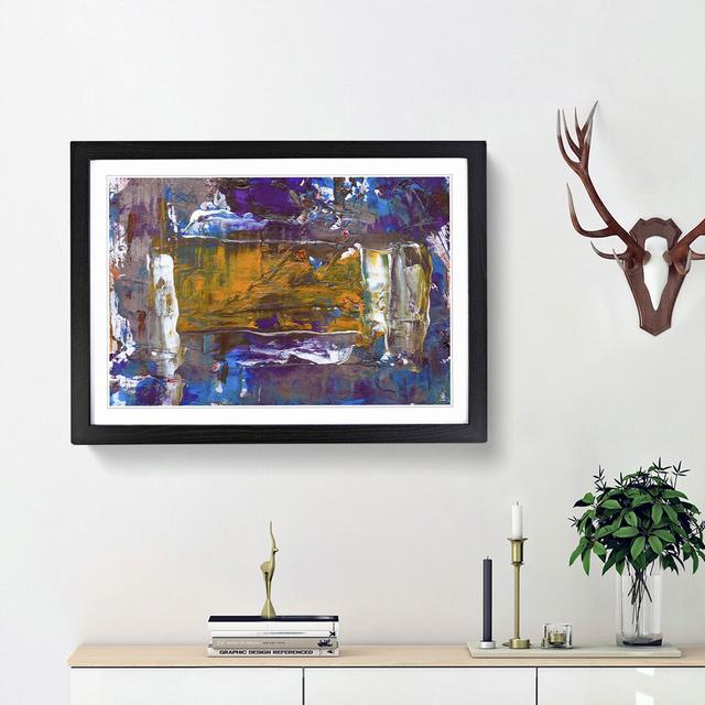 Abstract Art Painting Vol.143 by S.Johnson - Picture Frame Painting Print East Urban Home Size: 27cm H x 36cm W x 2cm D, Frame Option: Black Framed on Productcaster.