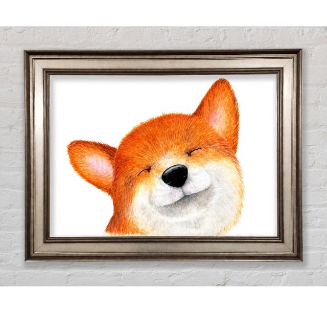 The Smiling Dog Framed Print Bright Star Size: 84.1cm H x 142.2cm W on Productcaster.