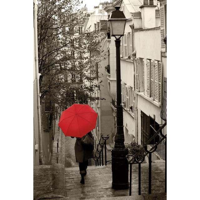 Paris Stroll II by Sue Schlabach - Wrapped Canvas Graphic Art Ebern Designs Size: 46cm H x 30cm W on Productcaster.