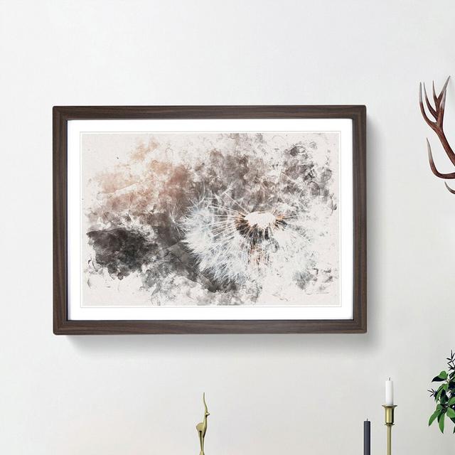 Floating Dandelion Seeds - Picture Frame Painting Print East Urban Home Frame Option: Walnut Framed, Size: 45cm H x 63cm W x 2cm D on Productcaster.