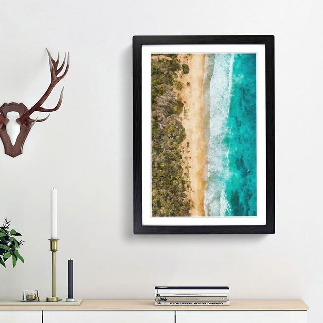 Beach in Choroni Venezuela - Picture Frame Graphic Art Print East Urban Home Size: 87cm H x 62cm W x 2cm D, Frame Option: Black Framed on Productcaster.