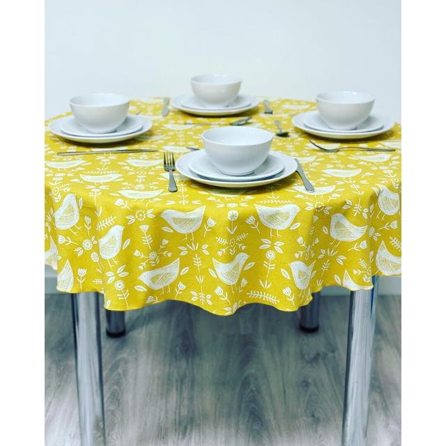 Frazeysburg Tablecloth Rosalind Wheeler Colour: Ochre, Size: 54" W x 54" W L on Productcaster.