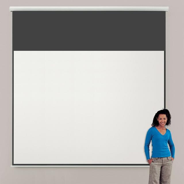 Eyeline White Electric Projection Screen Symple Stuff Screen Size: 225cm H x 300cm W - Video 4:3 on Productcaster.