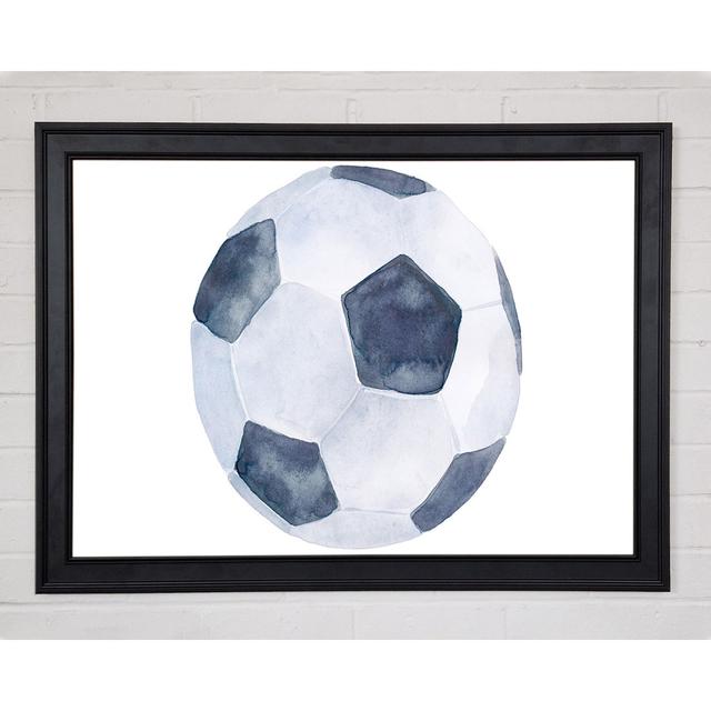 Football Drawing Framed Print ClassicLiving Size: 29.7cm H x 42cm W x 1.5cm D on Productcaster.