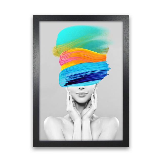 Beauty In Colours II - Print 17 Stories Size: 88cm H x 64cm W x 3cm D, Frame Option: Black Framed on Productcaster.