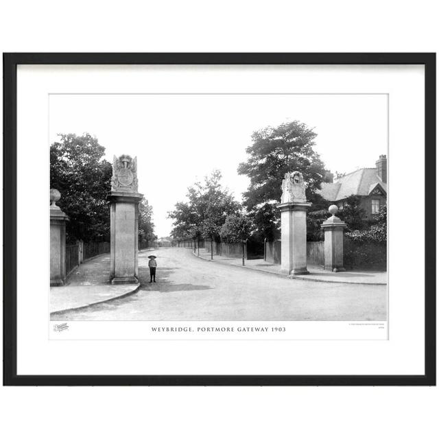 'Weybridge, Portmore Gateway 1903' by Francis Frith - Picture Frame Photograph Print on Paper The Francis Frith Collection Size: 60cm H x 80cm W x 2.3 on Productcaster.