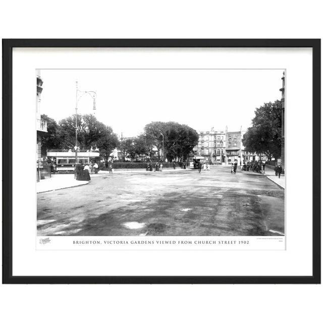 Brighton, Victoria Gardens Viewed From Church Street 1902 by Francis Frith - Single Picture Frame Print The Francis Frith Collection Size: 40cm H x 50 on Productcaster.