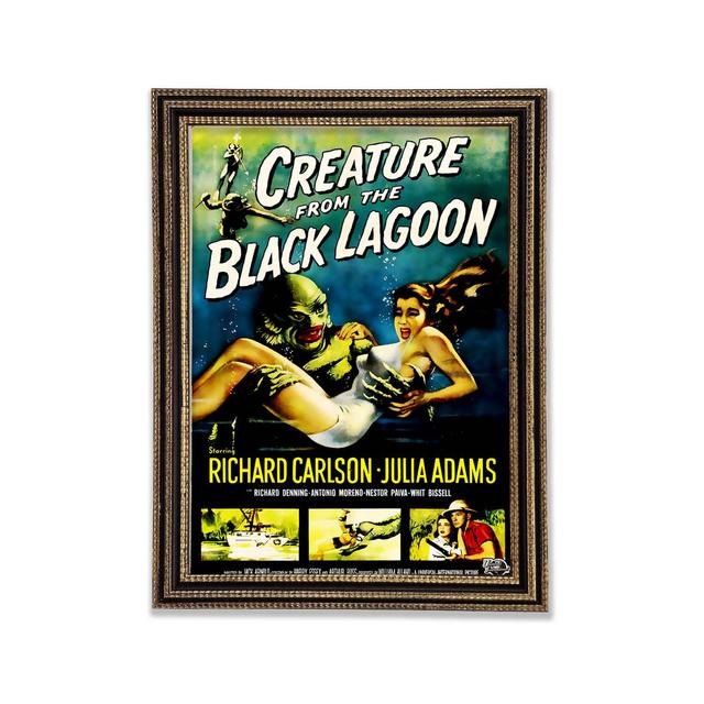 Creature From The Black Lagoon Framed Print Rosalind Wheeler Size: 59.1cm H x 84.1cm W on Productcaster.