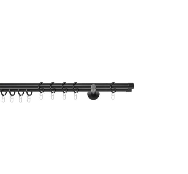 Curtain Rod mydeco Size: 2cm H x 180cm W x 12cm D, Finish: Black on Productcaster.