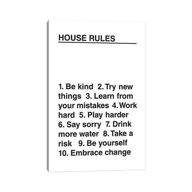 House Rules Maturi Size: 45.72cm H x 30.48cm W x 1.91cm D on Productcaster.