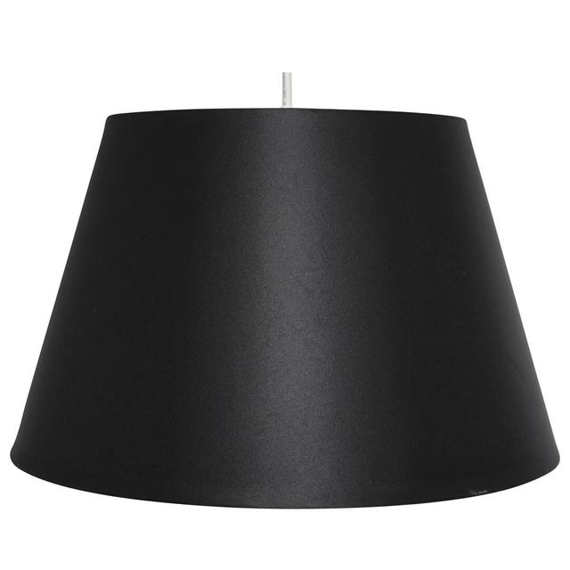 24cm H x 36cm W Silk Empire Lamp Shade ( Uno ) 17 Stories Colour: Black on Productcaster.