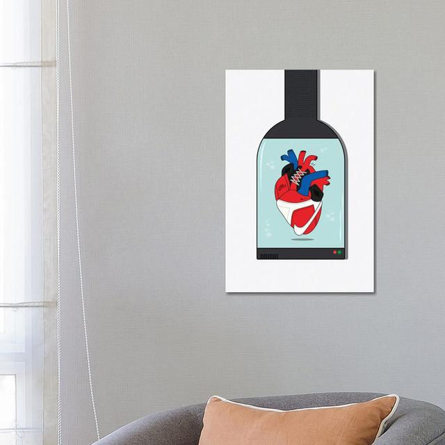 Sneaker Heart Capsule by Avesix - Wrapped Canvas Painting iCanvas Size: 66.04cm H x 45.72cm W x 1.91cm D on Productcaster.