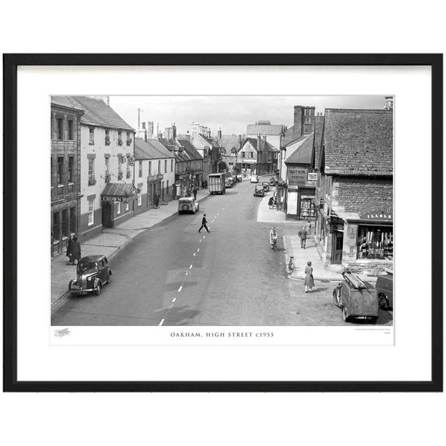 Oakham, High Street C1955 - Single Picture Frame Print The Francis Frith Collection Size: 63.3cm H x 83.5cm W x 2.3cm D on Productcaster.