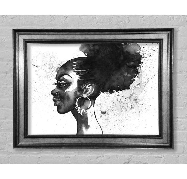 Ink Drawing Face - Single Picture Frame Art Prints Bright Star Size: 21cm H x 42cm W x 8cm D on Productcaster.