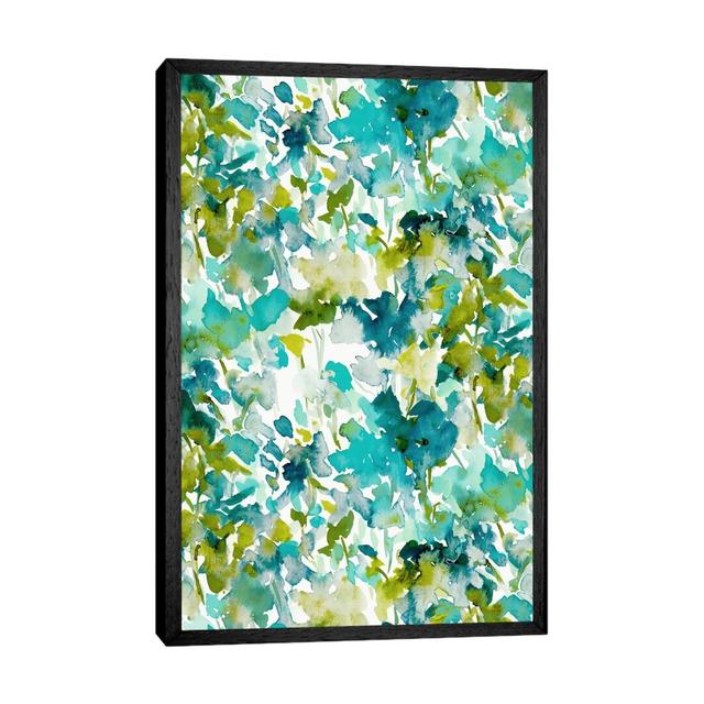 Local Colour, Teal by Jacqueline Maldonado - Painting on Canvas Ebern Designs Size: 66.04cm H x 45.72cm W x 3.81cm D, Format: Black Framed on Productcaster.