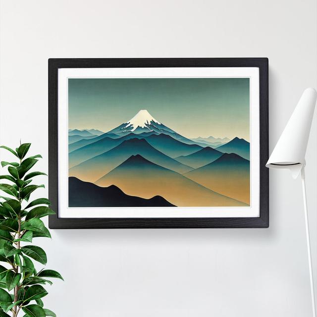 Incredible Japanese Mountains - Single Picture Frame Print Alpen Home Size: 25cm H x 34cm W x 2cm D, Frame Colour: Black on Productcaster.