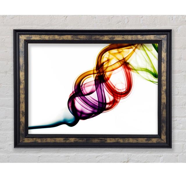 Rainbow Smoke Coil Framed Print Bright Star Size: 42cm H x 59.7cm W on Productcaster.