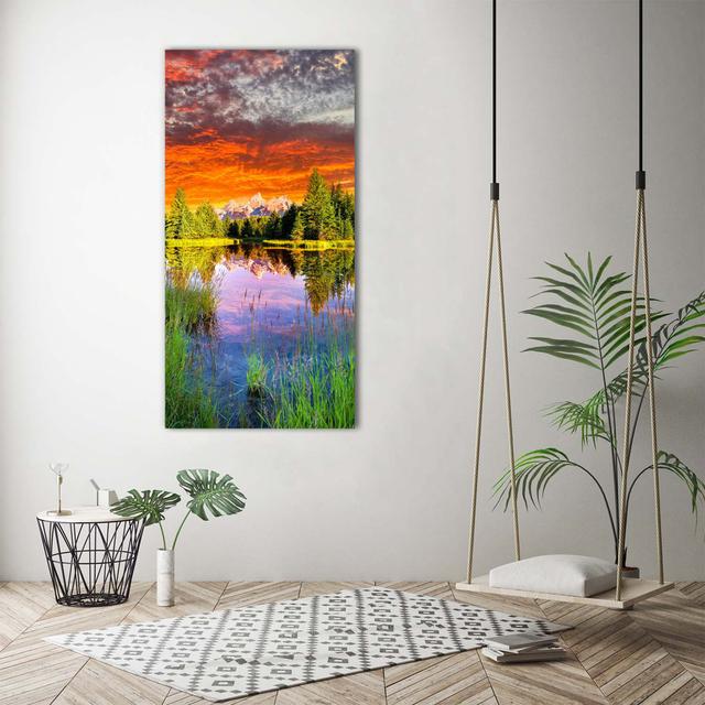 See im Wald - Kunstdrucke auf Leinwand - Wrapped Canvas Union Rustic on Productcaster.