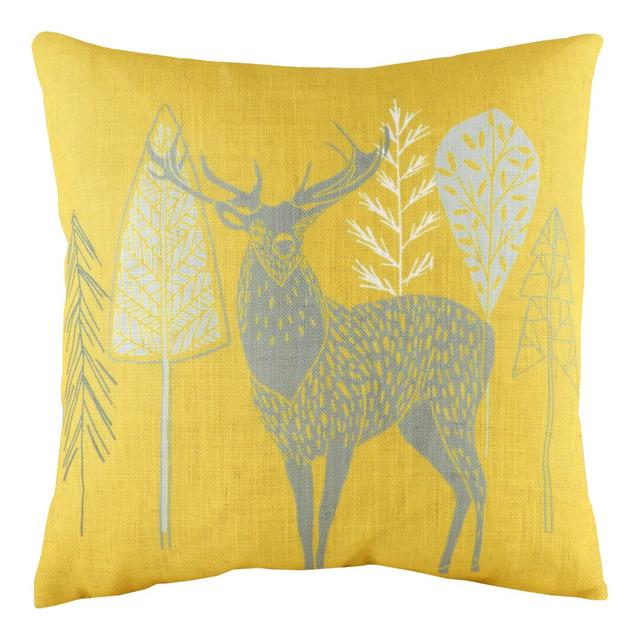 Adamo Cushion with Filling Alpen Home Colour: Ochre, Fill Material: Feathers on Productcaster.