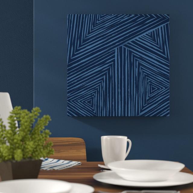 Lines Rearranged Graphic Art on Wrapped Canvas East Urban Home Size: 61cm H x 61cm W x 3.81cm D on Productcaster.