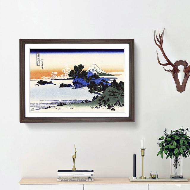 Shichiri Beach by Katsushika Hokusai - Picture Frame Painting Print East Urban Home Frame Option: Walnut Framed, Size: 36cm H x 48cm W x 2cm D on Productcaster.