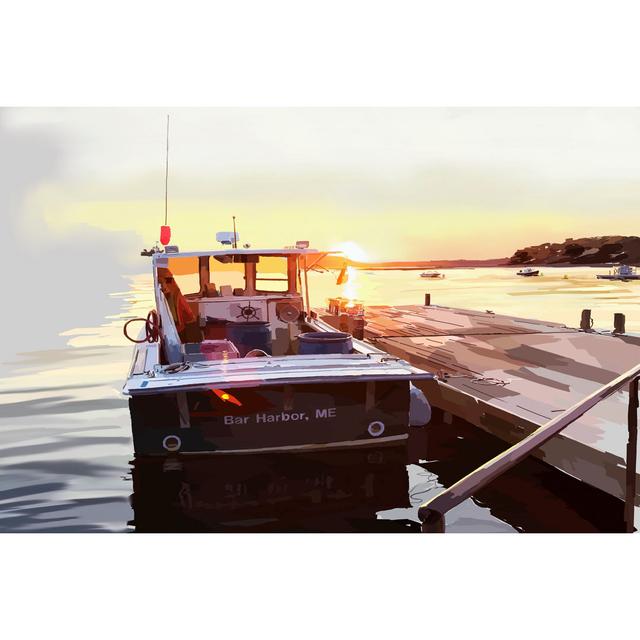 Bold Boats IV by Emily Kalina - No Frame Painting on Canvas Breakwater Bay Size: 51cm H x 76cm W on Productcaster.