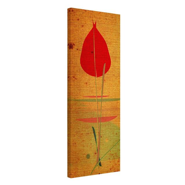 China Plant - Wrapped Canvas Graphic Art Rosalind Wheeler Size: 150cm H x 50cm W on Productcaster.