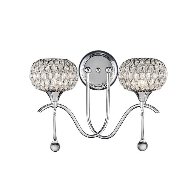 2-Light Armed Sconce Mercer41 Finish: Silver on Productcaster.