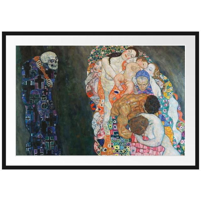 Gerahmter Kunstdruck Death and Life von Gustav Klimt Bloomsbury Market Maße: 60 cm H x 80 cm B x 2,5 cm T on Productcaster.