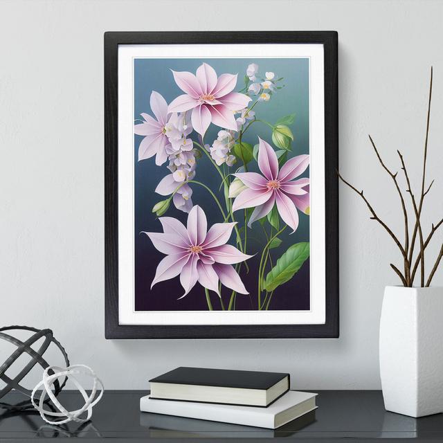 XV1022-3411X Pastel Flowers - Art Prints 17 Stories Format: Black Framed, Size: 36cm H x 27cm W on Productcaster.