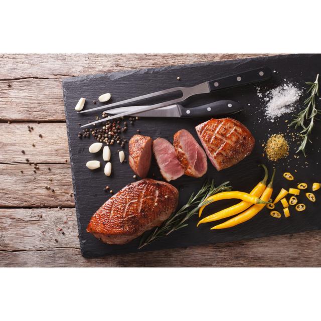 Delicious Meat and Spices - Wrapped Canvas Photograph 17 Stories Size: 20cm H x 30cm W x 3.8cm D on Productcaster.