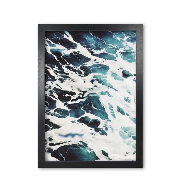 Water - Graphic Art Print on Paper East Urban Home Format: Black Grain Frame, Size: 85 cm H x 60 cm W x 5 cm D on Productcaster.