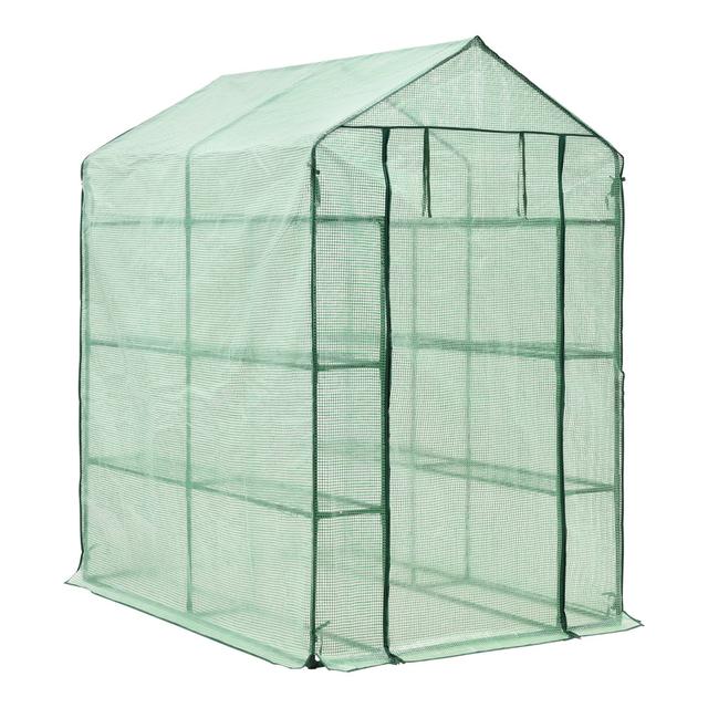 Amonda 6.56 Ft W x 6.56 Ft D Hobby Greenhouse Dakota Fields on Productcaster.