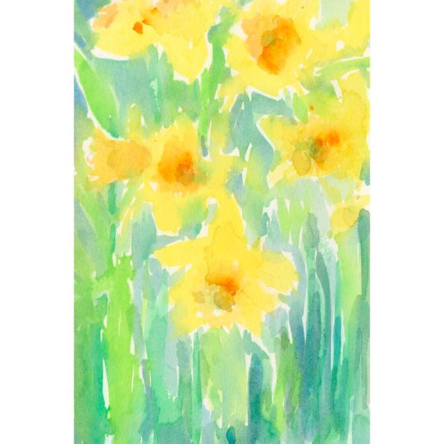 Daffodils I by Samuel Dixon - Print Rosalind Wheeler Size: 46cm H x 30cm W on Productcaster.