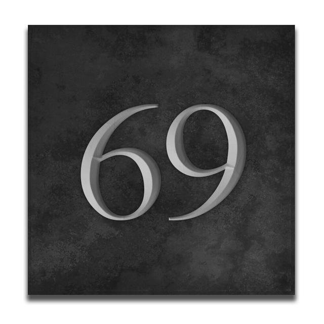 Velia 17.78Cm H Slate Surface Mount House Number Williston Forge Number: 69, Colour: Silver on Productcaster.