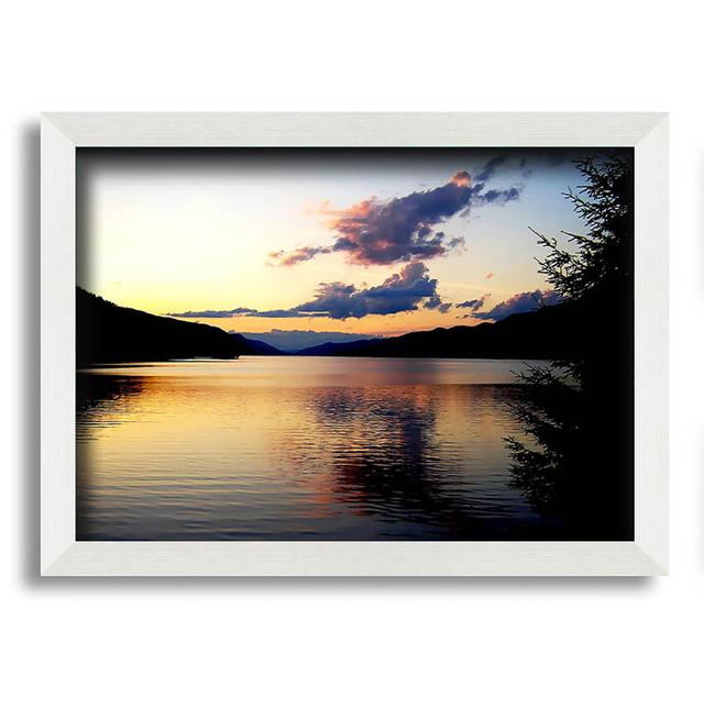 Kyng Tranquil Lake Reflections - Single Picture Frame Art Prints House of Hampton Size: 29.7cm H x 42cm W x 10cm D on Productcaster.