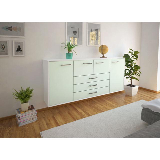 Sideboard Neddo Ebern Designs Farbe (Korpus/Front): Mintgrün/Weiß on Productcaster.