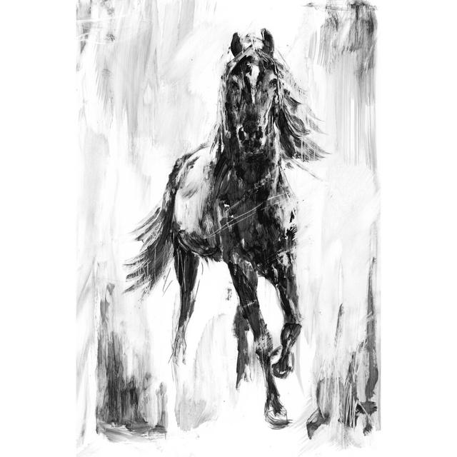 Rustic Stallion I by Ethan Harper - Wrapped Canvas Painting Rosalind Wheeler Size: 122cm H x 81cm W on Productcaster.