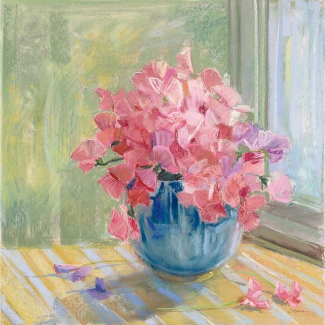 Pretty by Carol Rowan - Wrapped Canvas Painting Marlow Home Co. Size: 122cm H x 81cm W x 3.8cm D on Productcaster.