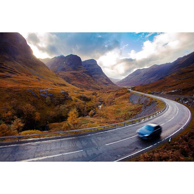 Scottish Highlands Road by WLDavies - No Frame Art Prints on Canvas Alpen Home Size: 20cm H x 30cm W on Productcaster.