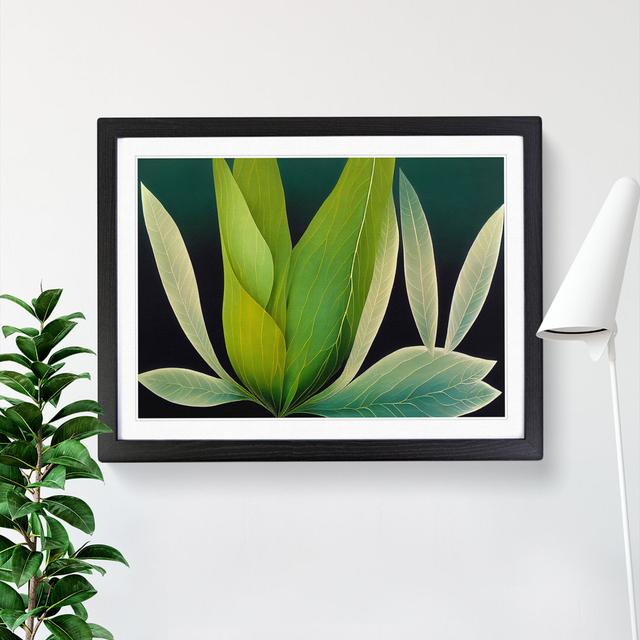 Adorable Leaf - Single Picture Frame Print ClassicLiving Frame Colour: Black Framed, Size: 34cm H x 46cm W x 2cm D on Productcaster.