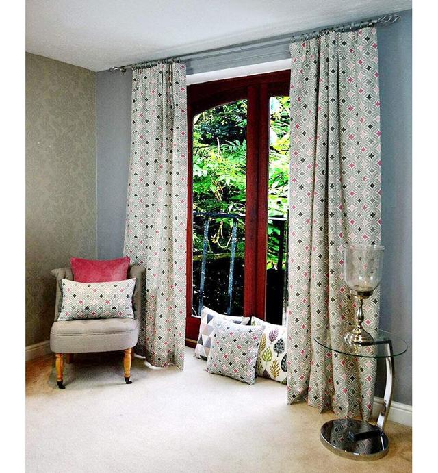 Annayeli Eyelet Thermal Curtains (Set of 2) 17 Stories Panel Size: Width 167 x Drop 137 cm, Colour: Blush Pink, Light Filtration: Blackout on Productcaster.