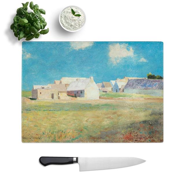 Breton Village by Odilon Redon Chopping Board East Urban Home Size: 0.4cm H x 28.5cm W x 39cm L on Productcaster.