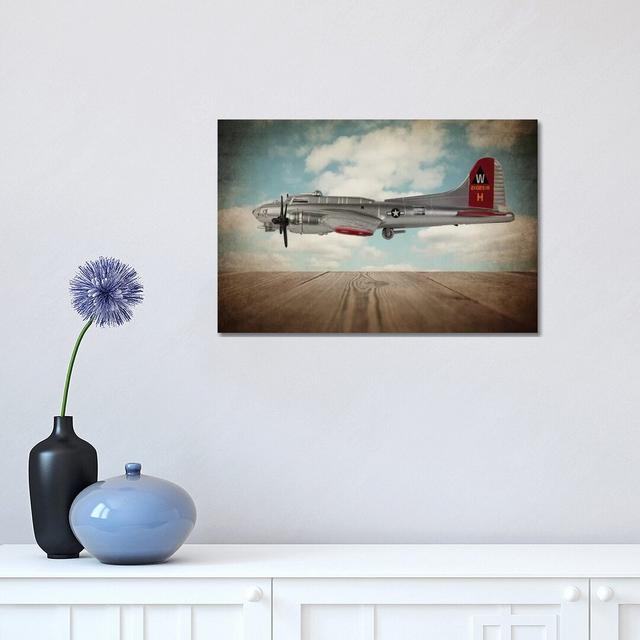 B17 Flying Fortress - Photograph Print on Canvas Borough Wharf Format: Wrapped Canvas, Size: 30.48cm H x 45.72cm W x 1.91cm D on Productcaster.