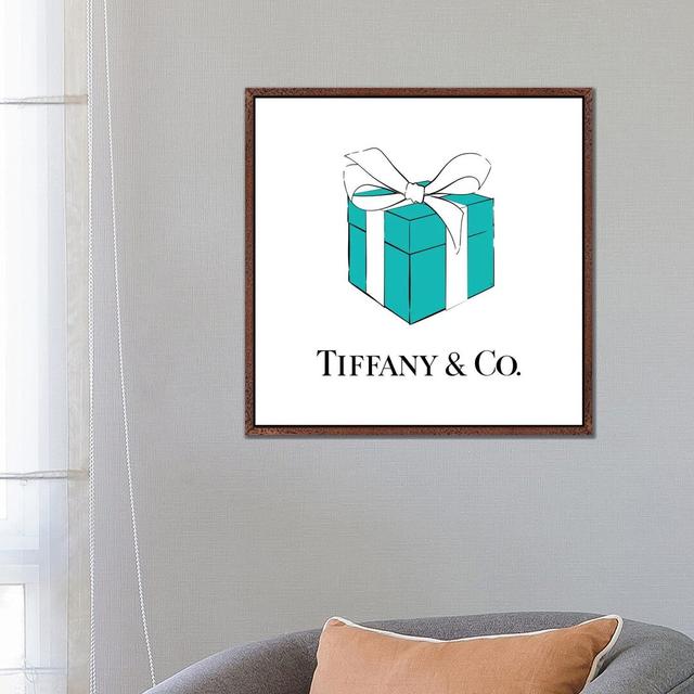 Iconic Tiffanys by Martina Pavlova - Print on Canvas Fairmont Park Frame Option: Brown Framed, Size: 93.98cm H x 93.98cm W x 3.81cm D on Productcaster.